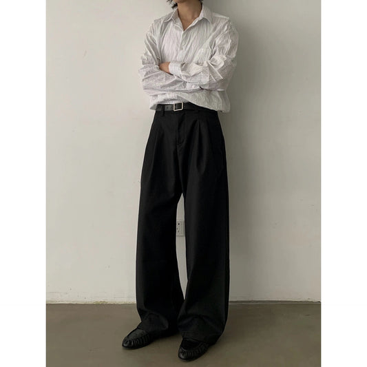 RT No. 29162 PLEATED STRAIGHT WIDE PANTS