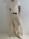 RT No. 19029 PLEATED BAGGY STRAIGHT PANTS