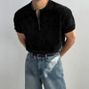 RT No. 18274 KNIT HALF ZIP SHORT SLEEVE