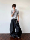 RT No. 18723 VERTICAL KNIT HENRY COLLAR SHORT SLEEVE