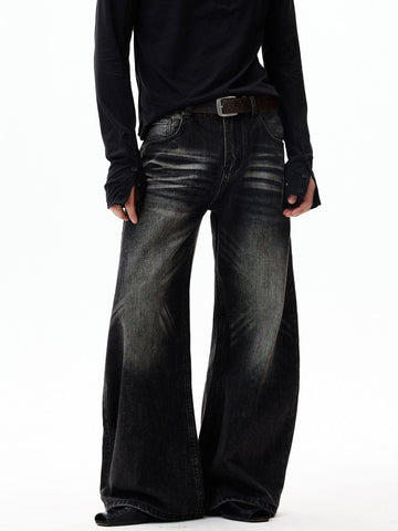 RT No. 55108 WHISKER SCIMITAR DENIM JEANS