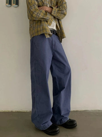 RT No. 29139 FRENCH BLUE STRAIGHT PANTS