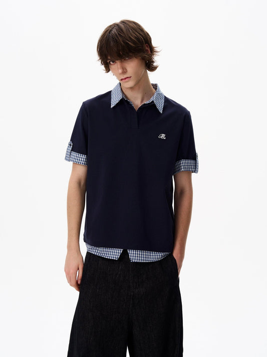 RT No. 18187 TWO PIECE COLLAR SHORT SLEEVE SHIRT