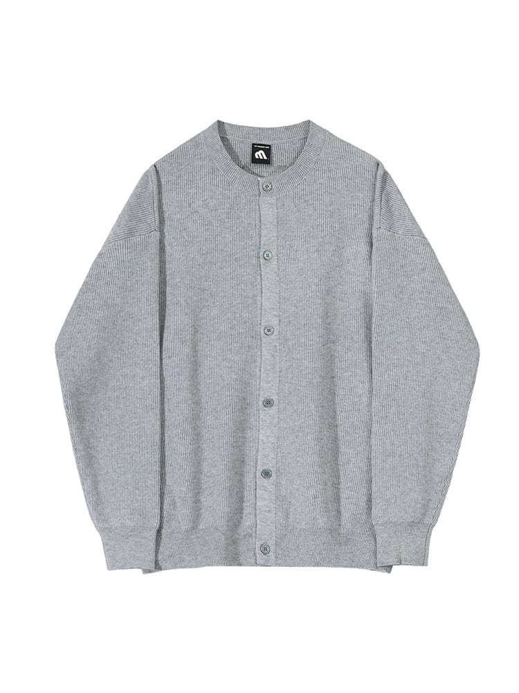 RT No. 11934 KNIT GRAY BUTTON-UP CARDIGAN