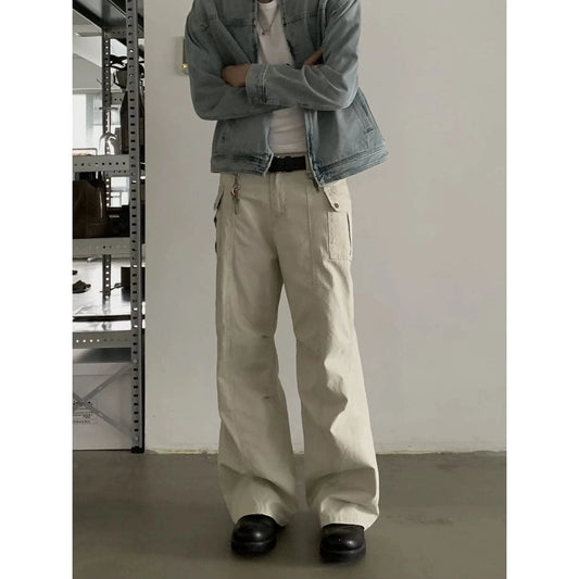 RT No. 18768 MULTI-POCKET WORKWEAR STRAIGHT PANTS