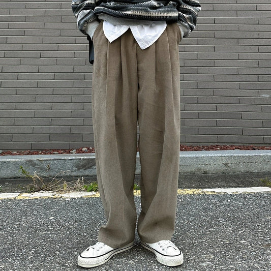RT No. 33018 CORDUROY RELAX STRAIGHT PANTS