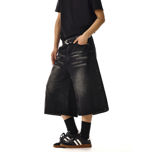 RT No. 18222 WASHED DENIM SHORTS