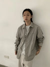 RT No. 28100 PLAID BUTTON-UP SHIRT