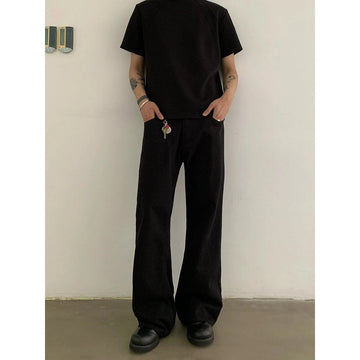 RT No. 18884 JET BLACK FLARED JEANS