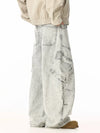RT No. 32019 WASHED CARGO WORKWEAR WIDE BAGGY PANTS