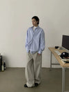RT No. 18853 BLUE BUTTON-UP SHIRT