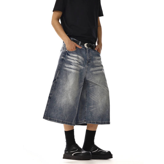 RT No. 18223 WASHED DENIM SHORTS