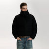 RT No. 50015 RIBBED PUFFER HOODED JACKET