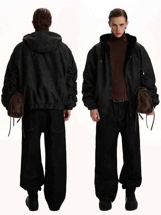 RT No. 58012 KAZE LEATHER ZIPPER JACKET