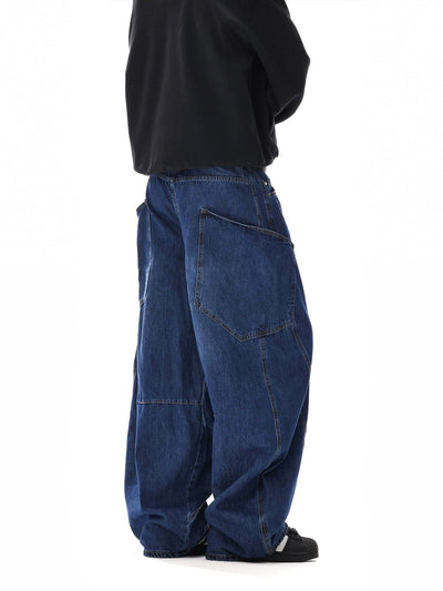 RT No. 12111 DARK BLUE WORKWEAR BAGGY JEANS