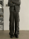 RT No. 18875 RECONSTRUCTED CARGO STRAIGHT PANTS