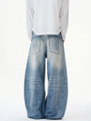 RT No. 32821 RECONSTRUCTED WASHED SCIMITAR JEANS