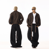 RT No. 19811 BLACK SCIMITAR STRAIGHT PANTS