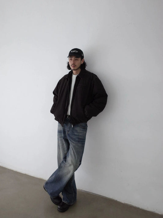 RT No. 32065 WHISKER WASH DENIM STRAIGHT JEANS