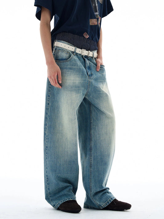 RT No. 25043 WASHED BLUE DENIM JEANS