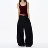 RT No. 18194 BLACK MACHETE STRAIGHT DENIM JEANS
