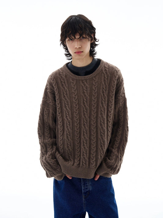 RT No. 25030 TWIST KNIT SWEATER