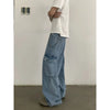 RT No. 19507 DENIM BLUE BAGGY STRAIGHT CARGO JEANS