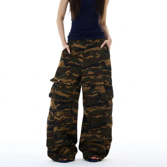 RT No. 19566 WOODLAND CAMO BAGGY CARGO PANTS