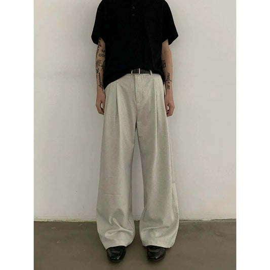 RT No. 18838 DOUBLE PLEATED CASUAL STRAIGHT PANTS