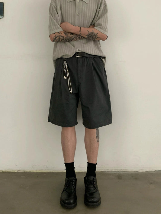 RT No. 19722 PLEATED SILHOUETTE CASUAL SHORTS