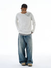 RT No. 19545 KNIT TWO-PIECE RIPPED LONGSLEEVE