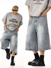 RT No. 13006 WASHED BLUE DENIM SHORTS
