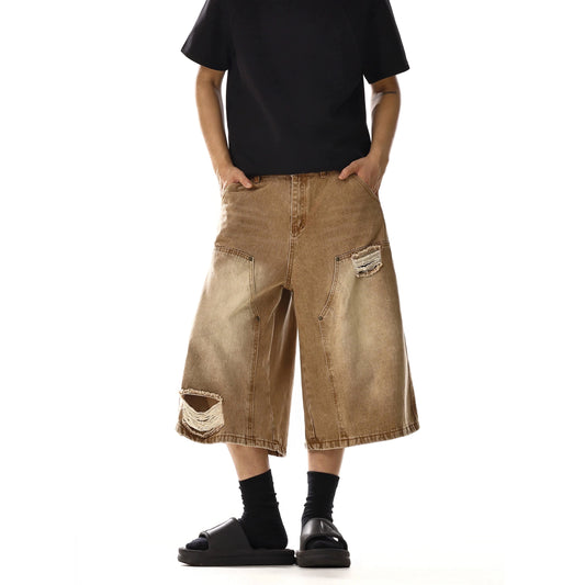 RT No. 18118 DISTRESSED WORKWEAR SHORTS