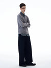 RT No. 20008 TWO PIECE BUTTON-UP SHIRT V-NECK SWEATER