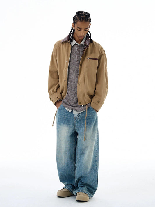 RT No. 19561 BLUE DENIM BAGGY STRAIGHT JEANS