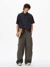 RT No. 18133 PLAID BUTTON-UP SHIRT