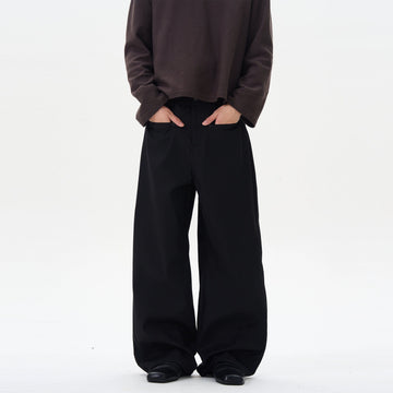 RT No. 12254 DRAPE WIDE STRAIGHT PANTS