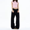 RT No. 19572 BLACK STRAIGHT JEANS