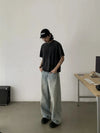 RT No. 19514 OLD BLUE DENIM STRAIGHT JEANS