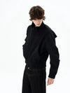 RT No. 18198 STAND COLLAR ZIP JK