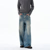 RT No. 19582 WASHED BLUE DENIM STRAIGHT JEANS