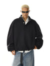 RT No. 28007 MAINICHI BLACK STAND COLLAR SWEATER