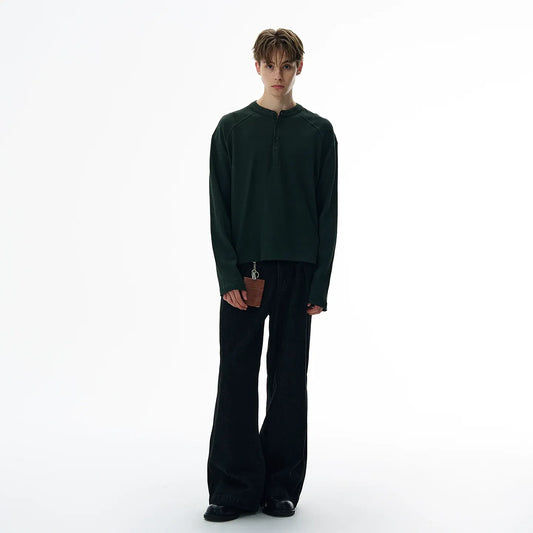 RT No. 42009 HENRY COLLAR WAFFLE ONGSLEEVE