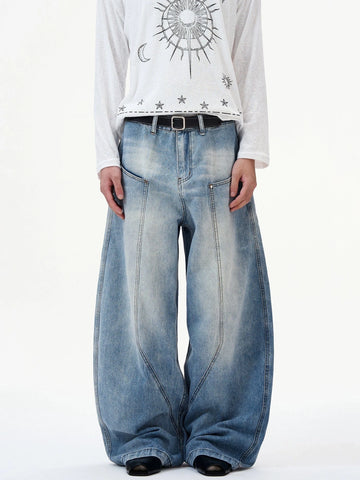 RT No. 32821 RECONSTRUCTED WASHED SCIMITAR JEANS