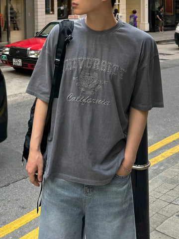 RT No. 18266 GRAY LETTERED UNIVERSITY SHORT SLEEVE