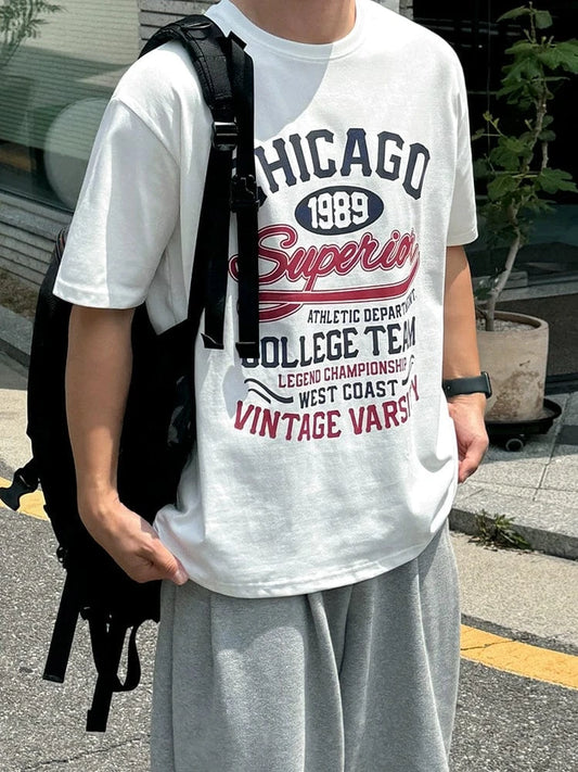 RT No. 18267 WHITE LETTERED CHICAGO SHORT SLEEVE