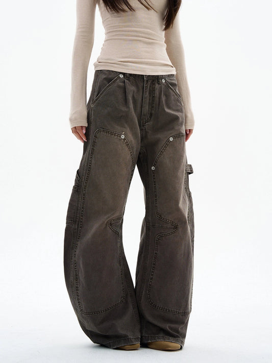 RT No. 32091 WASHED LUMBERJACK SCIMITAR JEANS