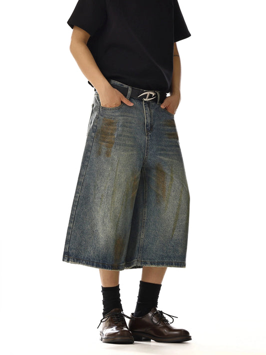 RT No. 18119 MUD BLUE DENIM SHORTS