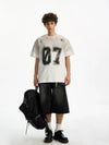 RT No. 19055 WASHED HEAVY NUMBERED 07 TEE