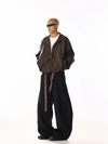 RT No. 19811 BLACK SCIMITAR STRAIGHT PANTS